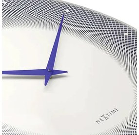 Nástenné hodiny NeXtime Deep Ø50 cm modré