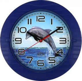 Nástenné hodiny MPM 3687, delfín 22cm