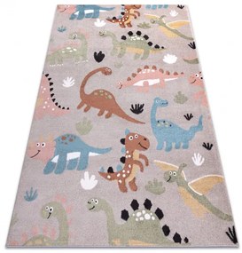 Dywany Łuszczów Detský kusový koberec Fun Dino beige - 180x270 cm