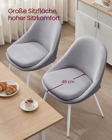 Set dvoch jedálenských stoličiek s vankúšmi KDC184G02 (2 ks)