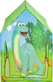 Namiot domček pre deti IPLAY Dino – hracia skrýša, ľahký rám, 95×72×102 cm