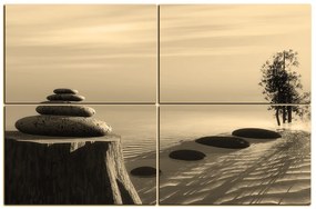 Obraz na plátne - Zen stones 1162FE (120x80 cm)