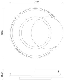 Globo 67331G-24 - LED Stropné svietidlo JULIO LED/24W/230V