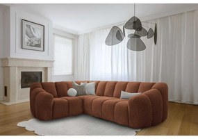 Terakotová rohová pohovka (ľavý roh/do L) Shell – Miuform