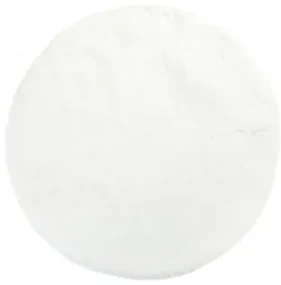 Koberec RABBIT FUR biely kruh