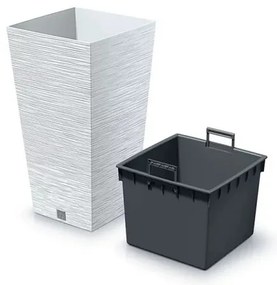 Kvetináč FURU SQUARE 29,5 cm, biely, 29,5 cm