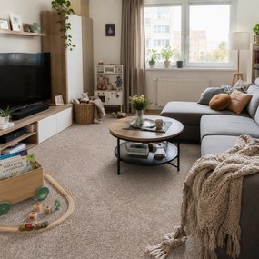Betap, Koberec metráž Dalesman 69, na mieru, šíře 4m,5m, béžová, filc, detská izba
