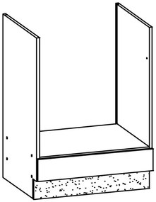 Dolná kuchynská skrinka na rúru Modesta MD17 D60P. Vlastná spoľahlivá doprava až k Vám domov. 762638
