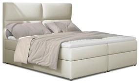 Manželská posteľ Boxspring 165 cm Alyce (svetlobéžová) (s matracmi). Vlastná spoľahlivá doprava až k Vám domov. 1027455