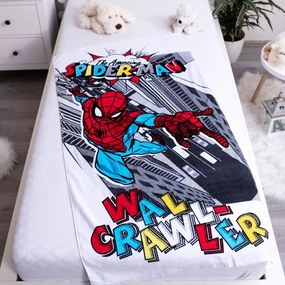 DETSKÝ BAVLNENÝ UTERÁK SPIDERMAN 70X140 CM VZOROVANÝ