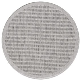 Svetlosivý okrúhly vnútorný a vonkajší koberec ø 200 cm Giza 1410 – Ayyildiz Carpets