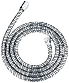 Sprchová hlavica s hadicou v lesklo striebornej farbe Basic Line – Wenko