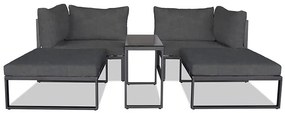 Autronic BONTEC Záhradná zostava, kov, látka, sivá, AZ-L1761 GREY Farba: Šedá