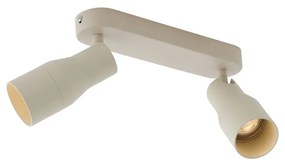 Zaoblené stropné bodové svetlo béžové GU10 50 mm 2-svetlo - Stanley