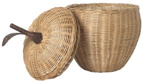 Ferm Living Prútený kôš s vekom Apple