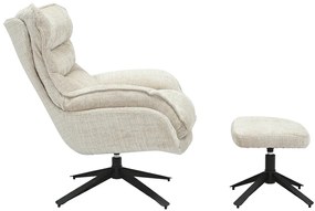 Kreslo CLOUD otočné o 360° šampanská béžová