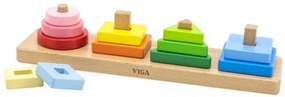 Kocky s triedičom tvarov Viga 44686 geometrické obrazce