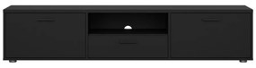 Čierny TV stolík 177x38 cm Media – Tvilum