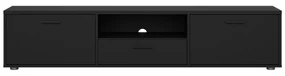 Čierny TV stolík 177x38 cm Media – Tvilum