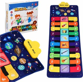 KIK Interaktívna hudobná tanečná podložka pre deti s klavírom, 8 nástrojov a 10 melódií