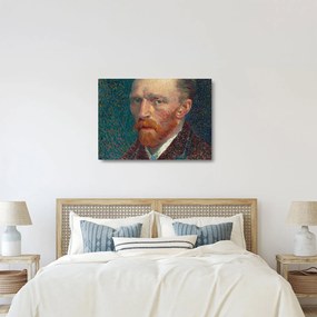 Sklenený obraz -  Vincent van Gogh, Self-Portrait, reprodukcia (70x50 cm)