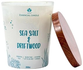 Arome Sviečka v skle s kovovým viečkom 255 g Sea salt & Driftwood