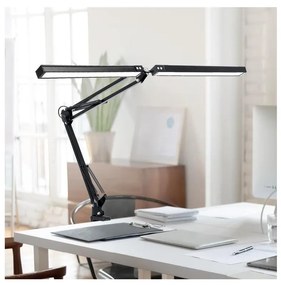 Brilagi - LED Stmievateľná stolná lampa VARIO 2xLED/14W/230V 3000-6000K čierna BG1676
