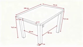Jedálenský stôl NOAH dub