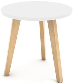 Konferenčný stolík v škandinávskom štýle 40 cm - biely