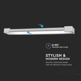 LED Kúpeľňové osvetlenie zrkadla LED/16W/230V 3000K IP44 biela