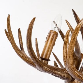 Brilagi - Závesný luster na reťazi DEER 6xE14/10W/230V, priemer 80 cm, v tvare parožia