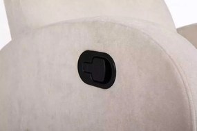 LuxuryForm DESIGN Televízne kreslo BRUNO otočné s polohovaním - béžové