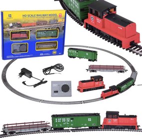JOKOMISIADA Elektrická vláčiková súprava s klasickou lokomotívou a riadiacou jednotkou H0 1:87 RC0652
