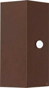 Nástenné svietidlo hrdzavohnedé 2 svietidlo GU10 AR70 IP44 s pohybovým senzorom - Baleno