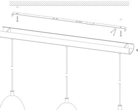 Eglo 49871 - Závesné svietidlo SAFI 3xE27/60W