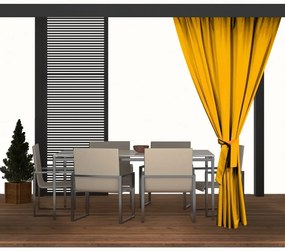 Dekorstudio Záhradný záves do altánku žltý - 40 Rozmer závesu: 155x240cm