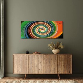 Abstraktný obraz - farebná špirála (120x50 cm)