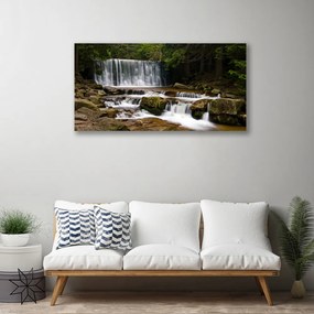 Obraz Canvas Vodopád les príroda 140x70 cm