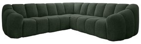 Tmavozelená rohová pohovka Shell – Miuform