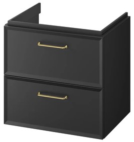 Cersanit Mille, umývadlová skrinka 594x446x551 mm, čierna matná, S1021-002