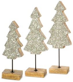 VIANOČNÁ SOŠKA TREE SADA 2KS 11X5X30 CM VIACFAREBNÁ