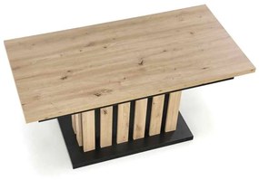 Konferenčný stolík Baretti, dub artisan / čierna