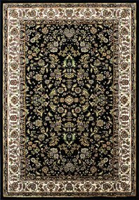 Berfin Dywany, Kusový koberec Anatolia 5378 S (Black), 200x400, čierna, kancelária
