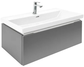 Kúpeľňová skrinka s umývadlom a baterií SAT Feel 80x30x44, 8 cm antracit mat SATFEEL80ANTU4BA, 1 ks