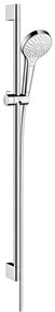 Hansgrohe Croma Select S, sprchová sada Multi EcoSmart 9 l/min so sprchovou tyčou 90 cm, biela/chrómová, HAN-26571400