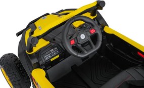 Elektrické autíčko Buggy Madman UTV-MX žlté