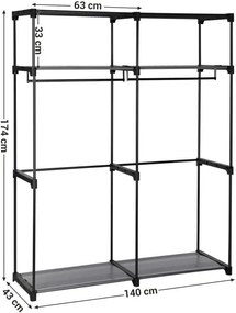 Šatníková skriňa RYG02BK