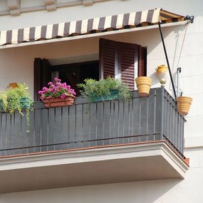 Balkónová zástena Ral 1x5 m šedá