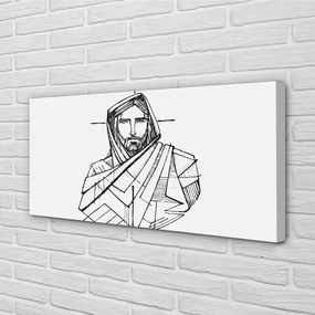 Obraz na plátne Ježiš výkres 100x50 cm