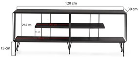 TV stolík/skrinka Elza (Tmavá hnedá). Vlastná spoľahlivá doprava až k Vám domov. 1072657